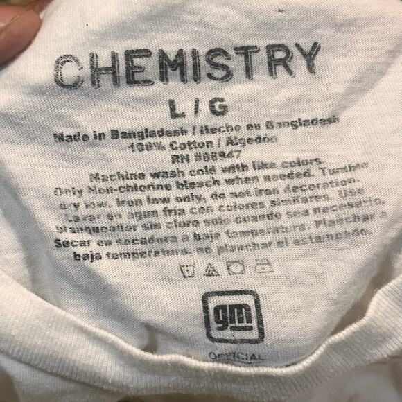 Classic Chevy Corvette Men's Large Short Sleeve Graphic T-Shirt Tee White - Picture 5 of 5